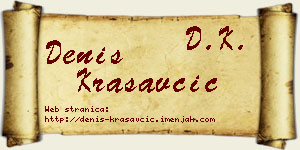 Denis Krasavčić vizit kartica
